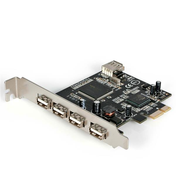 StarTech.com 5 Port PCI Express USB 2.0 Adapter Card – image 1