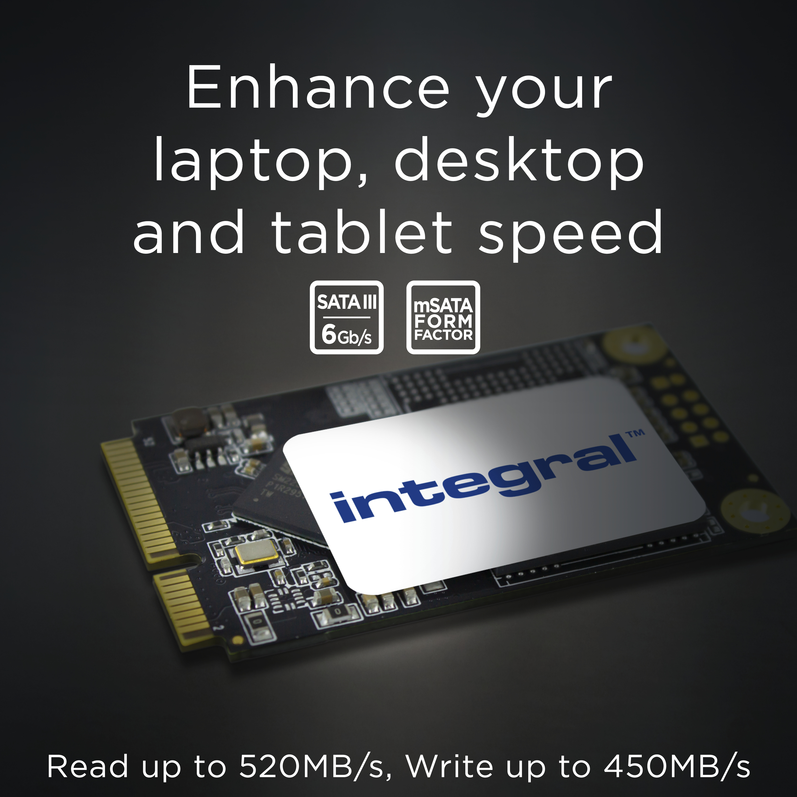 Integral 128GB SSD MSATA MO-300 SATA 3 R-480MB/s W-400MB/s TBW 35 image 4