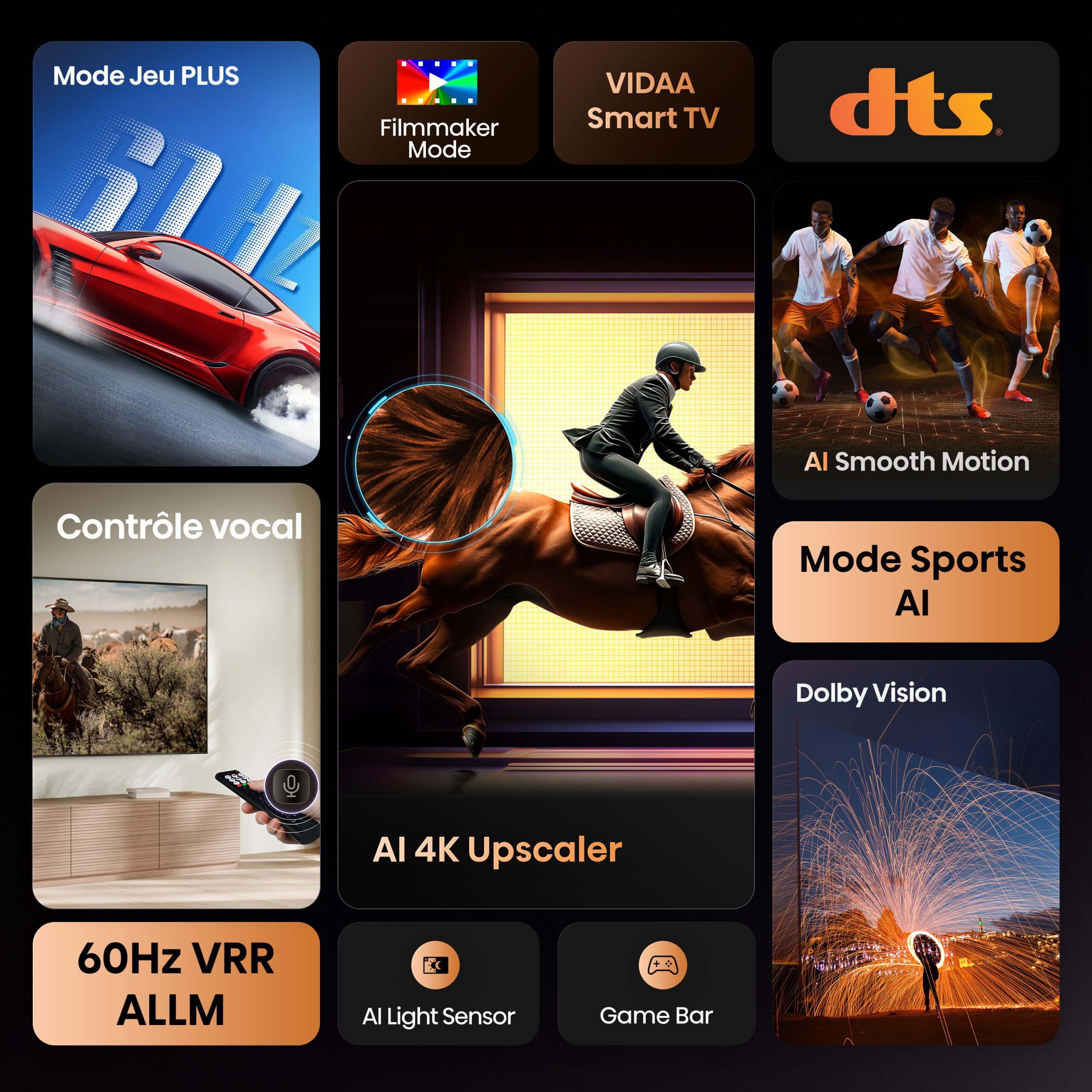 Hisense 58A6Q TV LED 58 (146 cm) 4K UHD 3840x2160 HDR10 TV connecté 4xHDMI 2.1 WiFi — photo 5