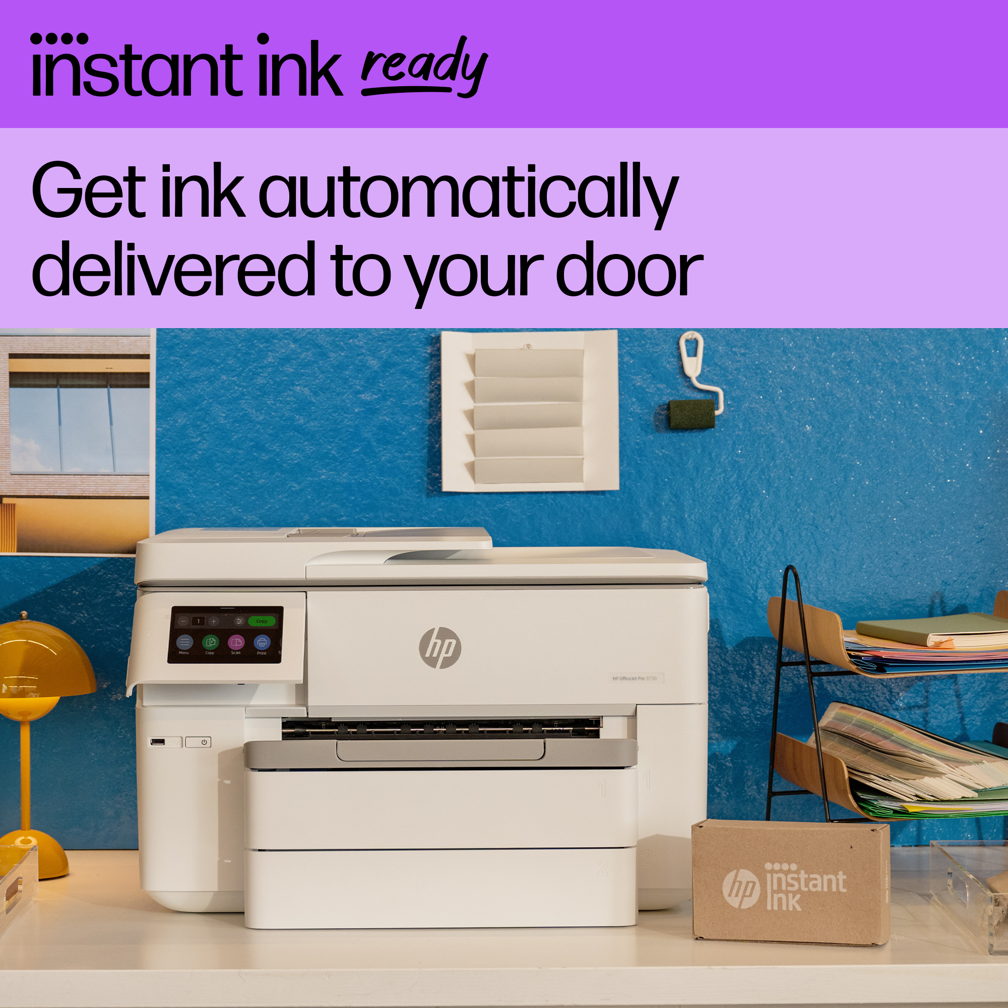 HP OfficeJet Pro 9730e Wireless All-in-One Color Printer, Instant Ink; Two-sided printing Alternative Image