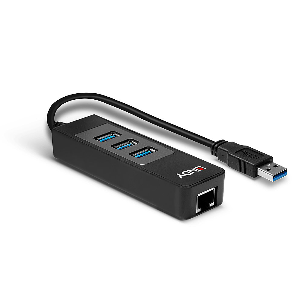 Lindy USB 3.0 Hub and Gigabit Ethernet Converter – image 3
