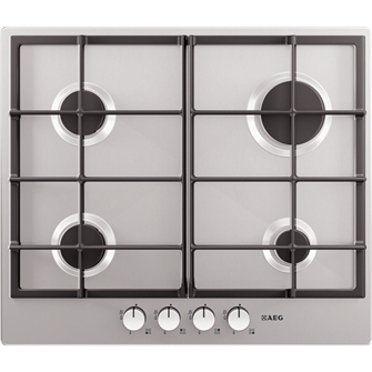 AEG HG654320NM hob Stainless steel Built-in Gas 4 zone(s)