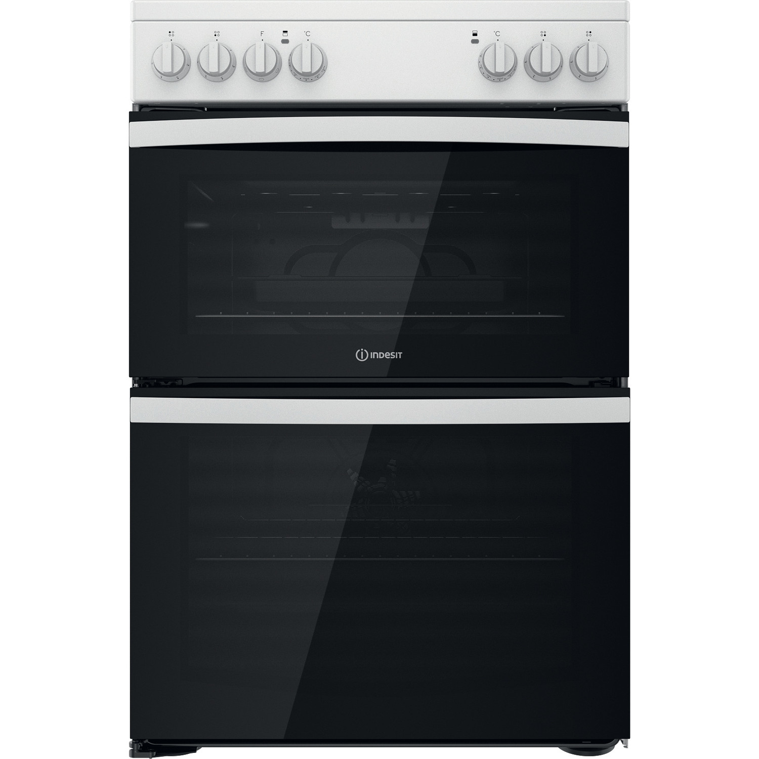 Indesit ID67V9KMW/UK cooker Freestanding cooker Electric Ceramic hob White