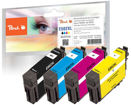 Peach PI200-841 ink cartridge 4 pc(s) Compatible Black, Cyan, Magenta, Yellow