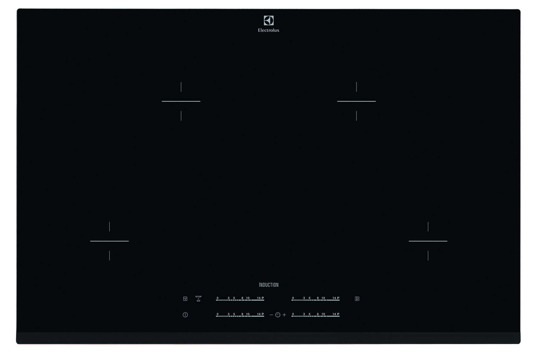 Electrolux EHL8540FOK Black Built-in Zone induction hob 4 zone(s) – image 1