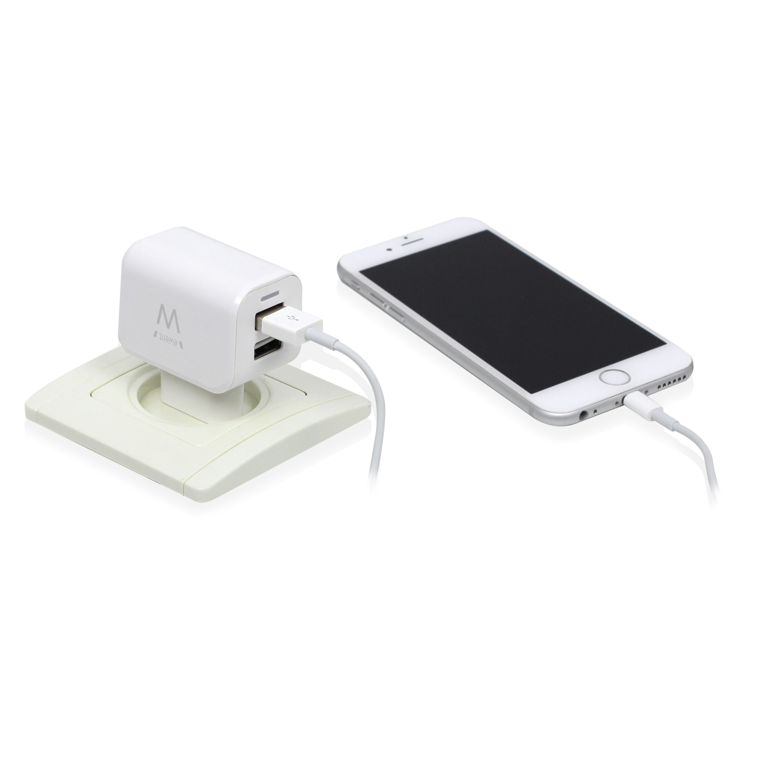 Ewent EW1232 mobile device charger Universal White AC Indoor – image 2