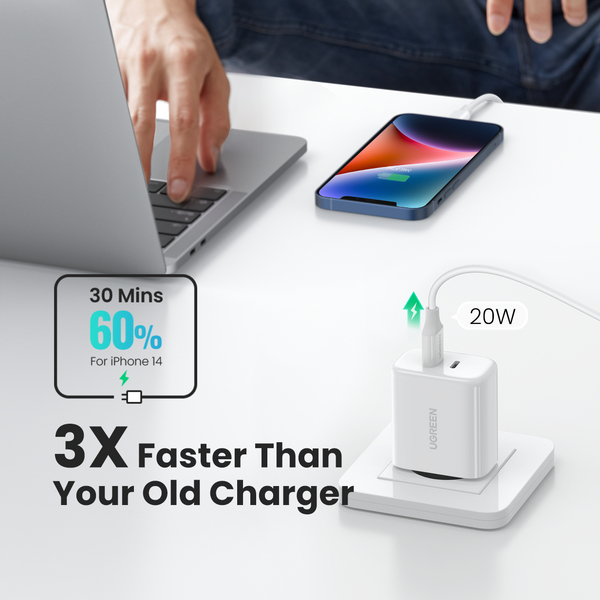 Ugreen CD243 Universal White AC Fast charging Indoor – image 3