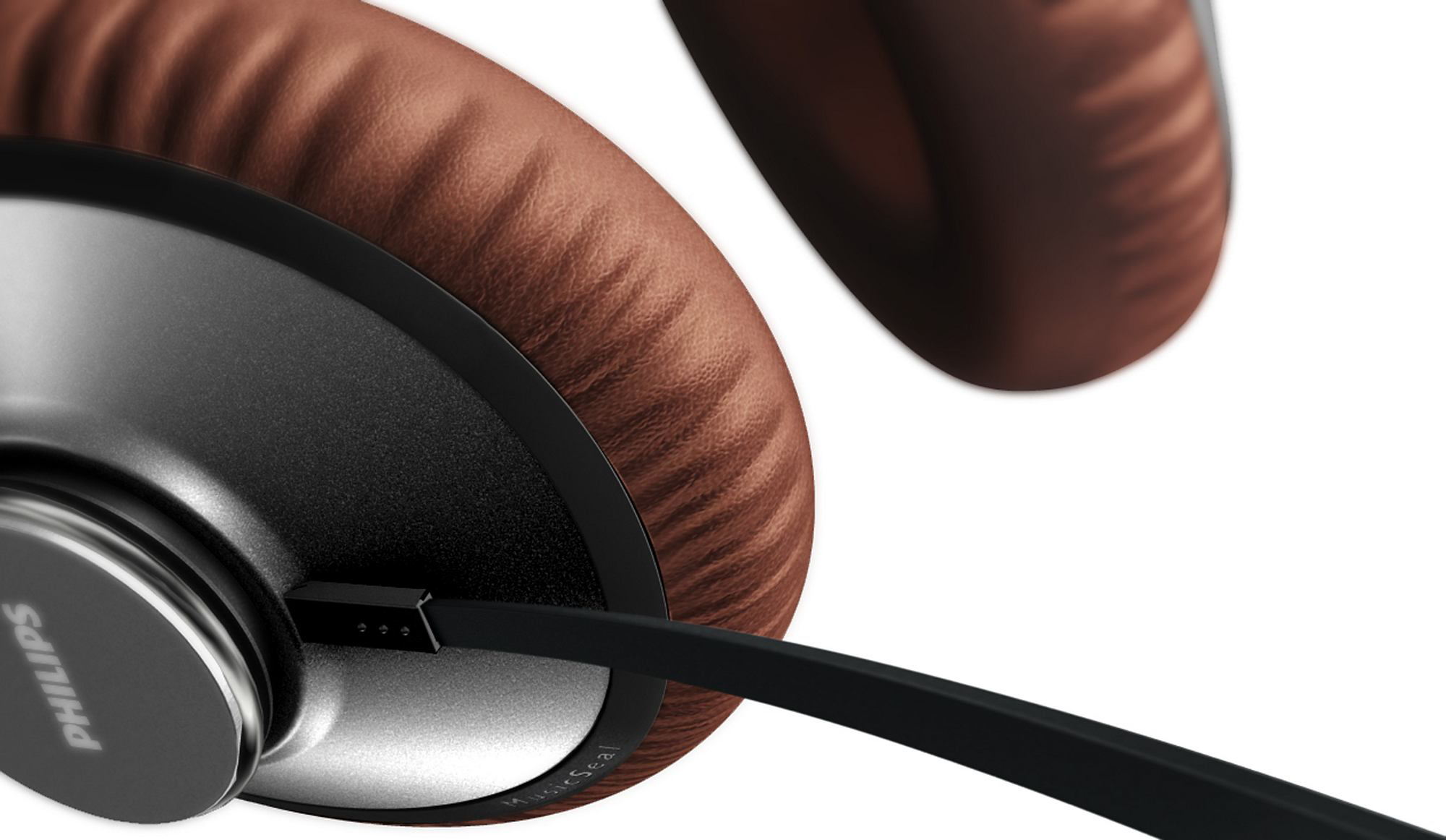 Philips SHL5905BK/98 headphones/headset Wired Head-band Black, Brown – image 5