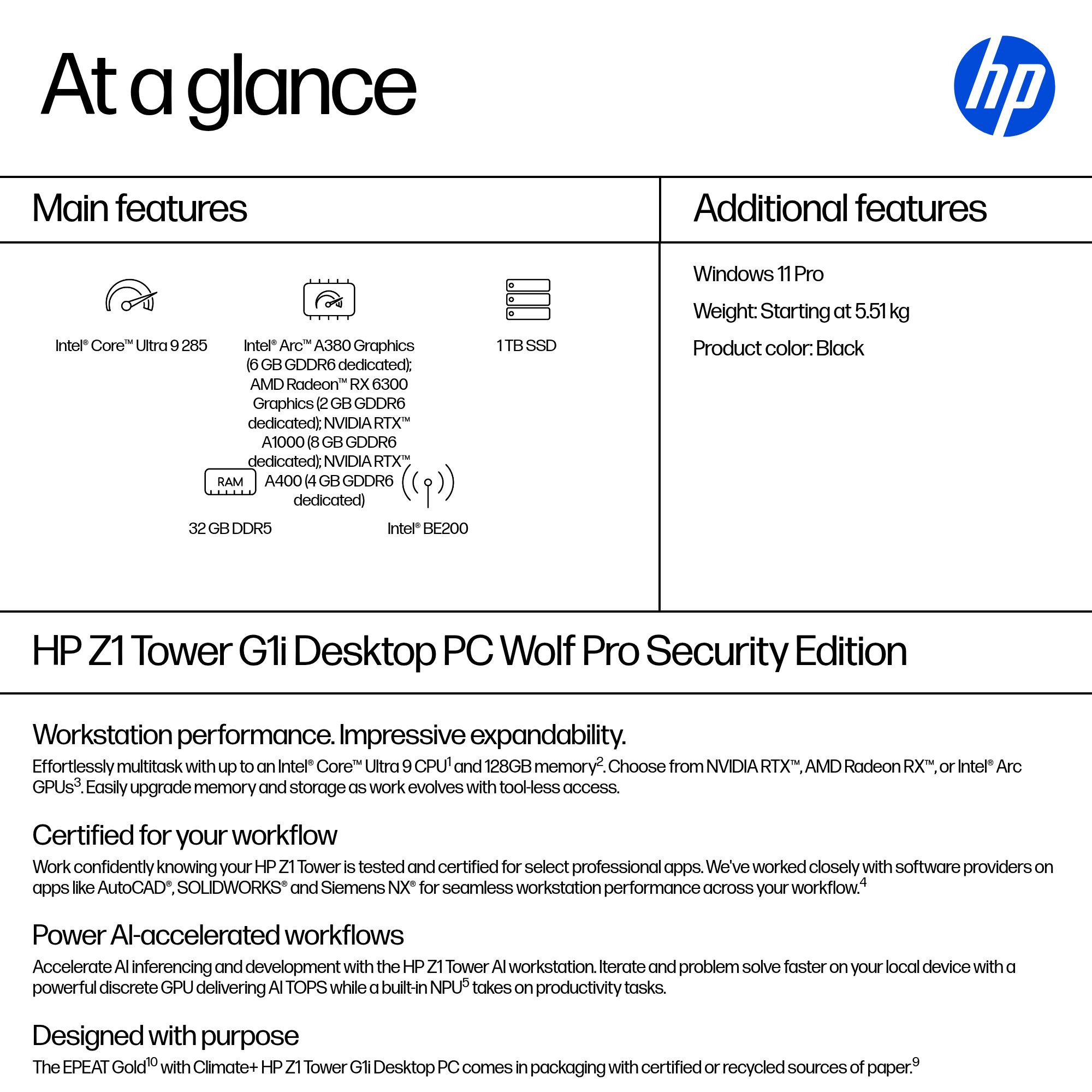 HP E66P3EA PC/workstation 285 – image 3