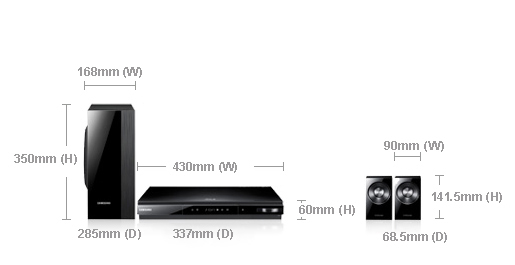 Samsung HT-D5000 home cinema system 2.1 channels – image 3