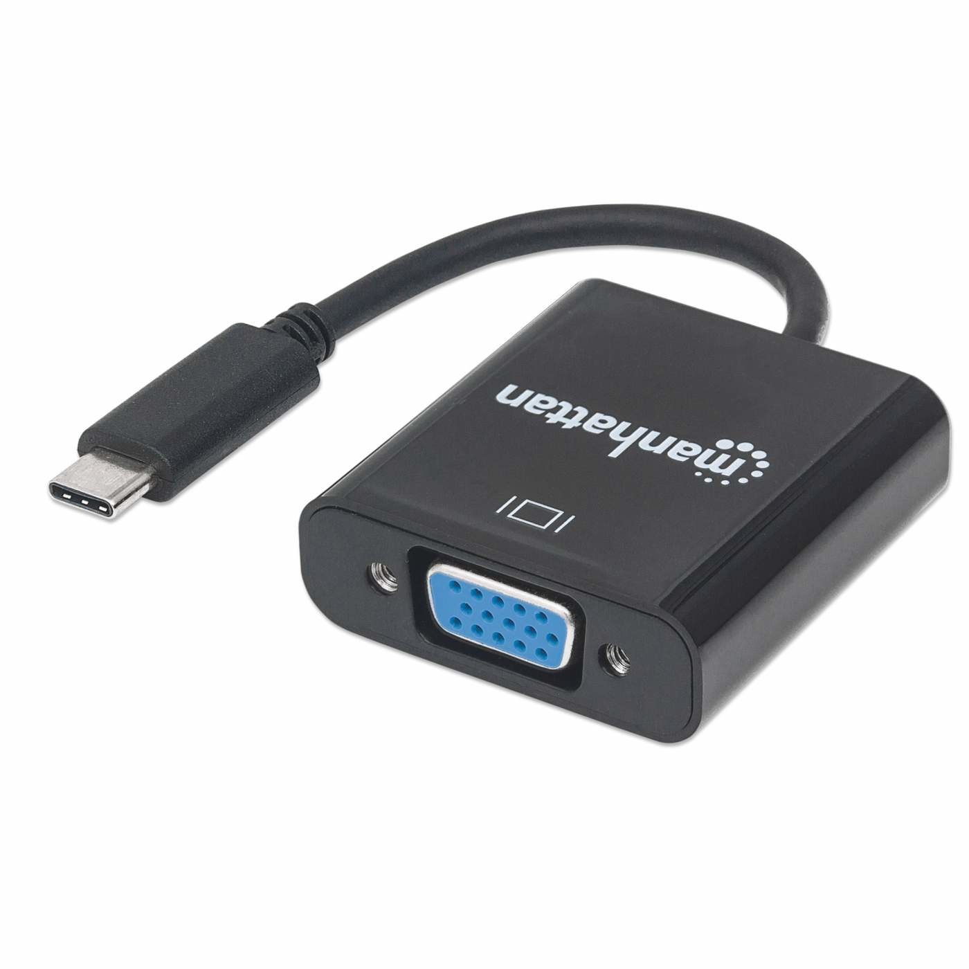 Manhattan USB-C to VGA Converter Cable, 1080p@60Hz, Black – image 3