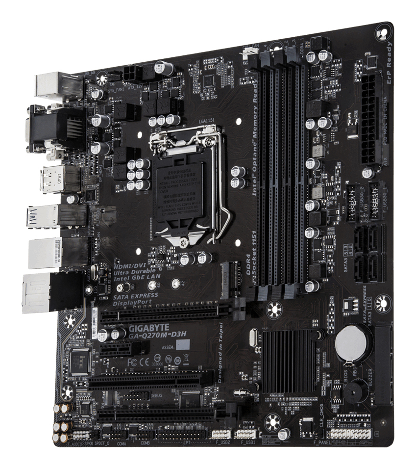GIGABYTE GA-Q270M-D3H motherboard Intel® Q270 LGA 1151 (Socket H4) ATX – image 2
