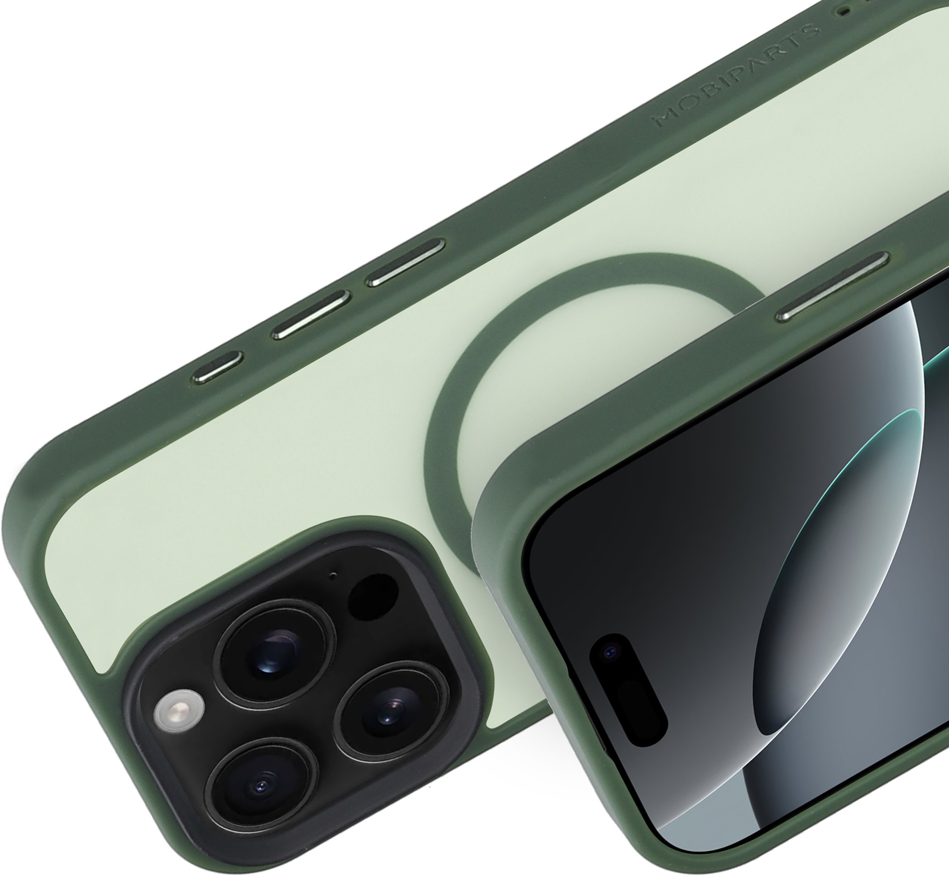 Mobiparts Hardcover Apple iPhone 16 Pro Satin Green (Magsafe Compatible) – image 2