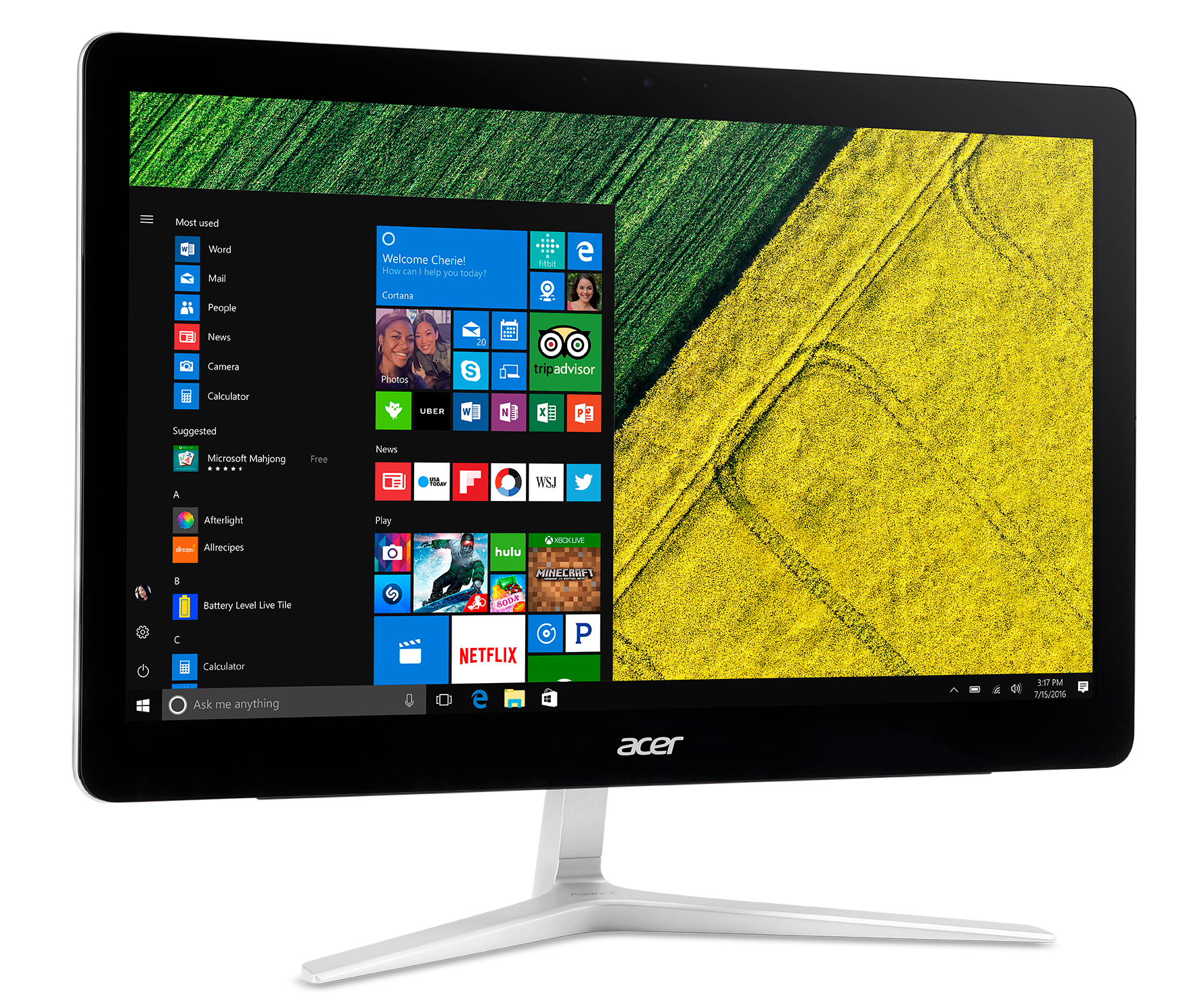 Acer Aspire DQ.B8QEQ.002 All-in-One PC/workstation Intel® Core™ i5 i5-7400T – image 2