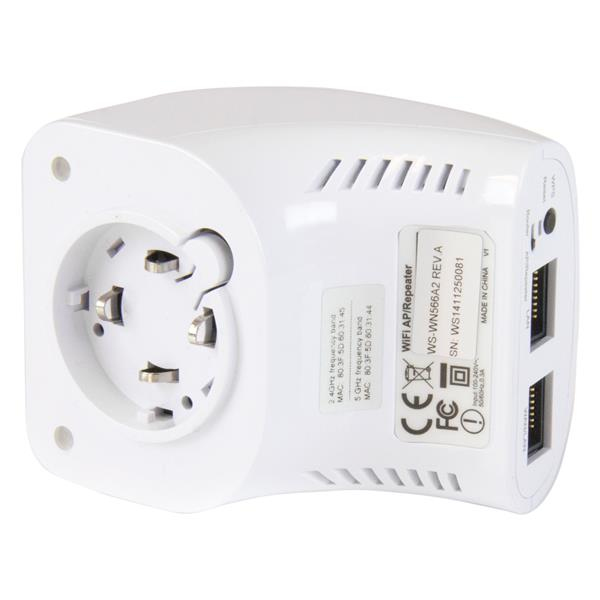 StarTech.com AC750 Dual Band Wireless AC Access Point Router and Repeater Wall Plug – image 3