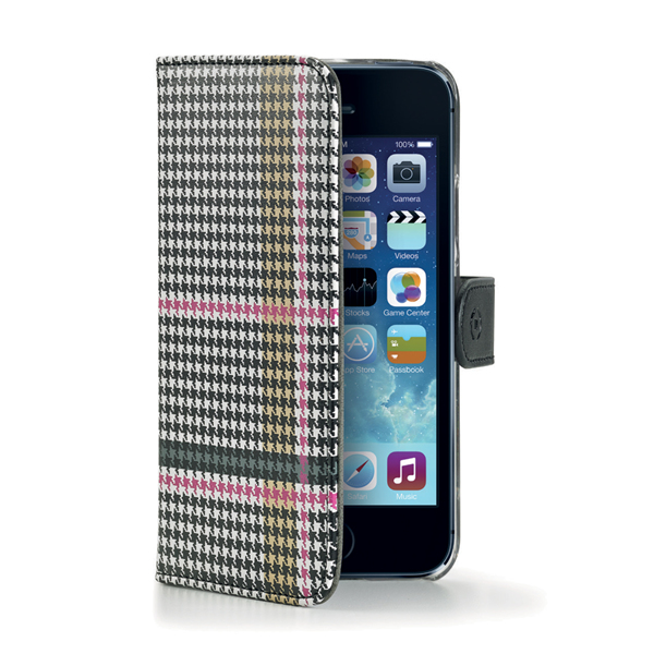 Celly PDPAGEIPH5PK mobile phone case Wallet case Multicolour
