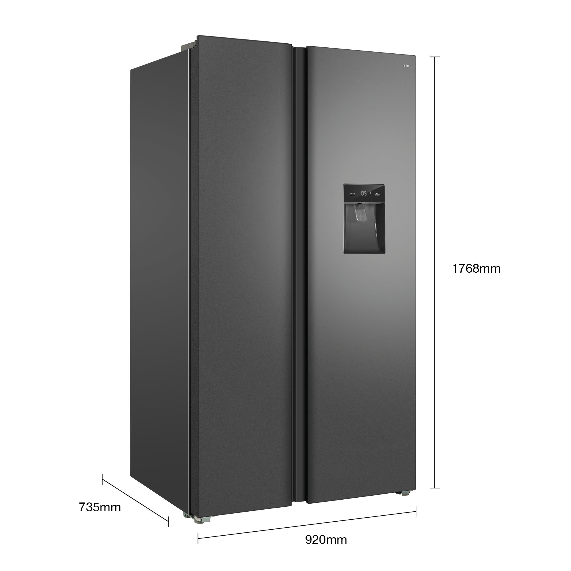 TCL RP631SSE0UK side-by-side refrigerator Freestanding – image 8