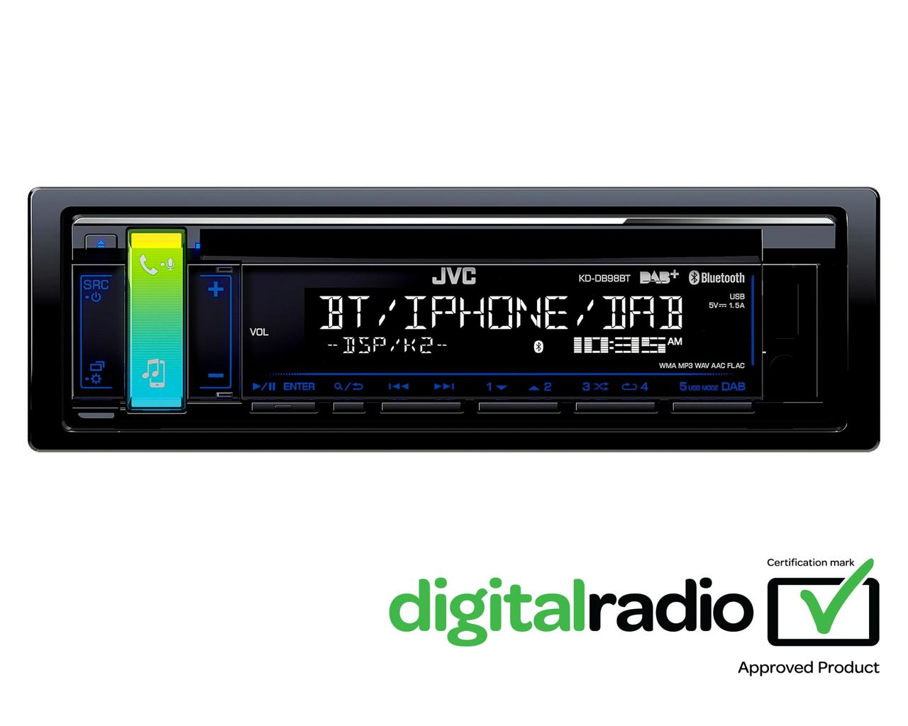 JVC KD-DB98BT Black – image 1