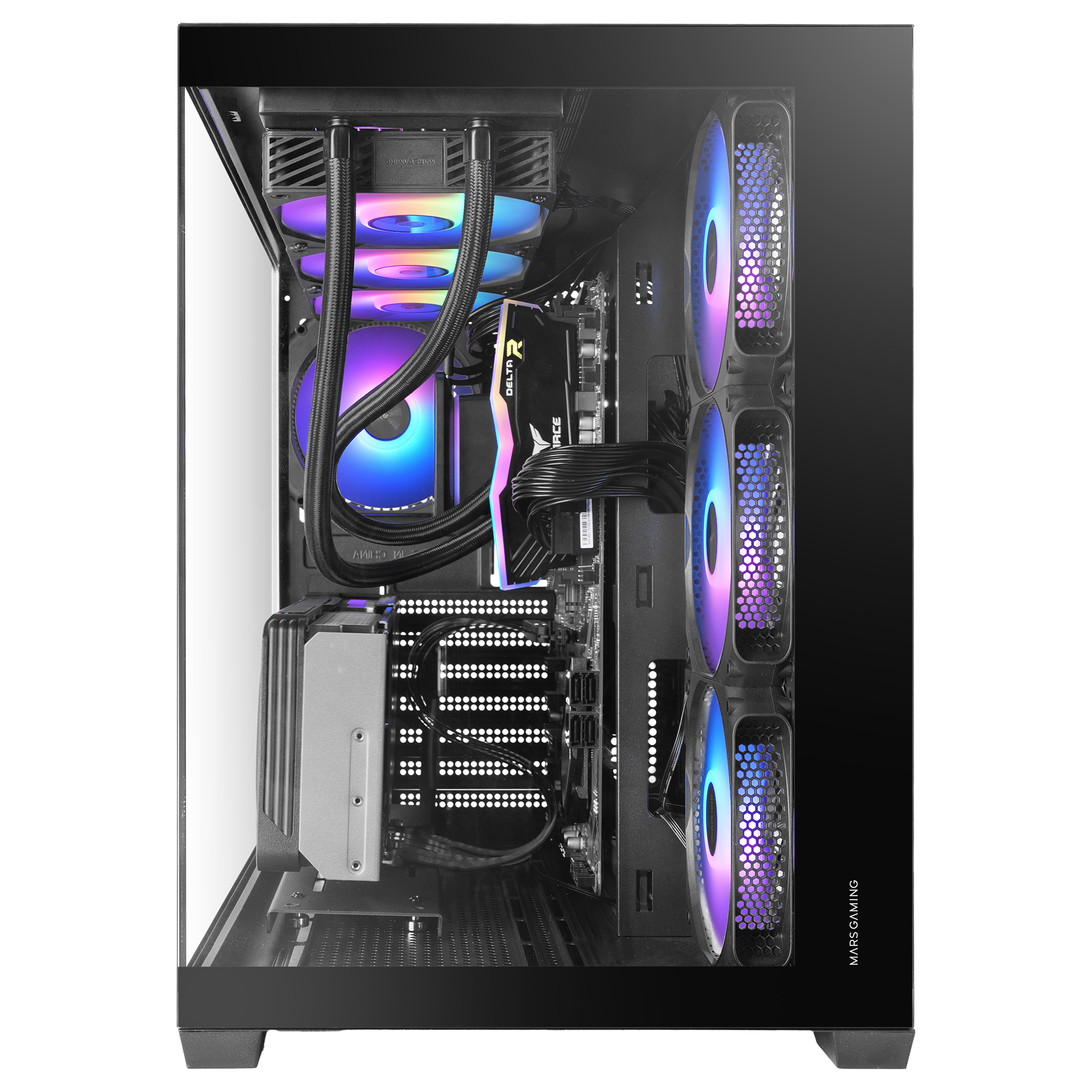 Mars Gaming MCV5 computer case Midi Tower Black – image 3