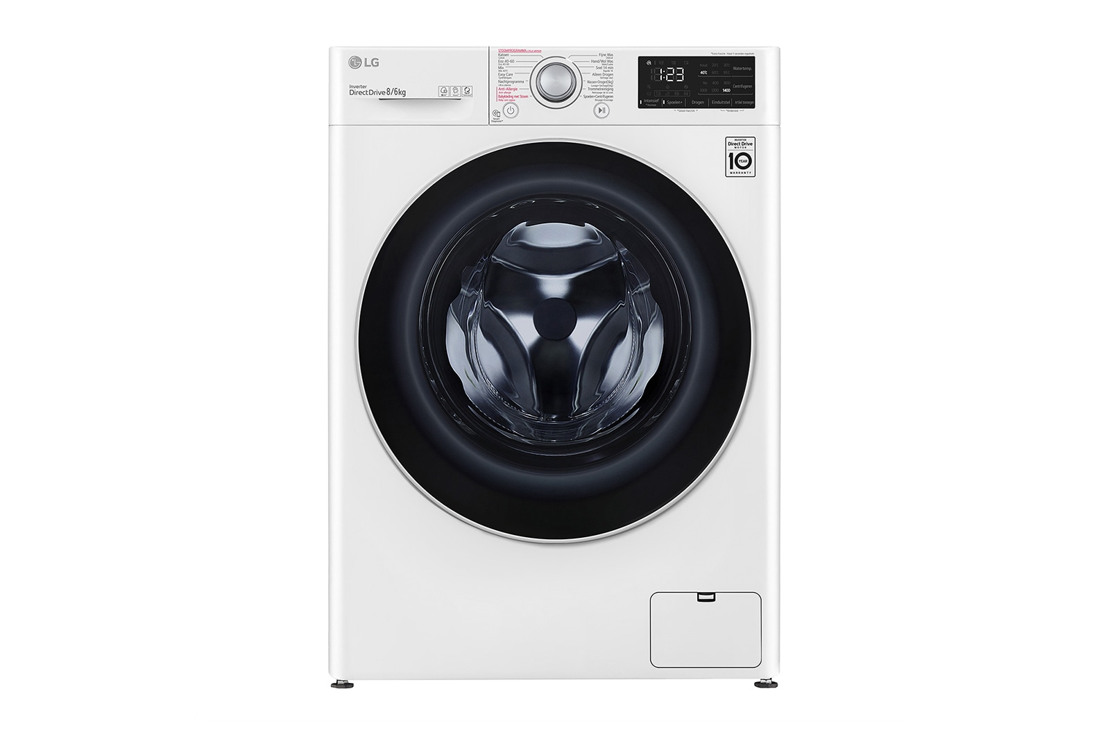 LG F4DV308S1E washer dryer Freestanding Front-load White – image 1