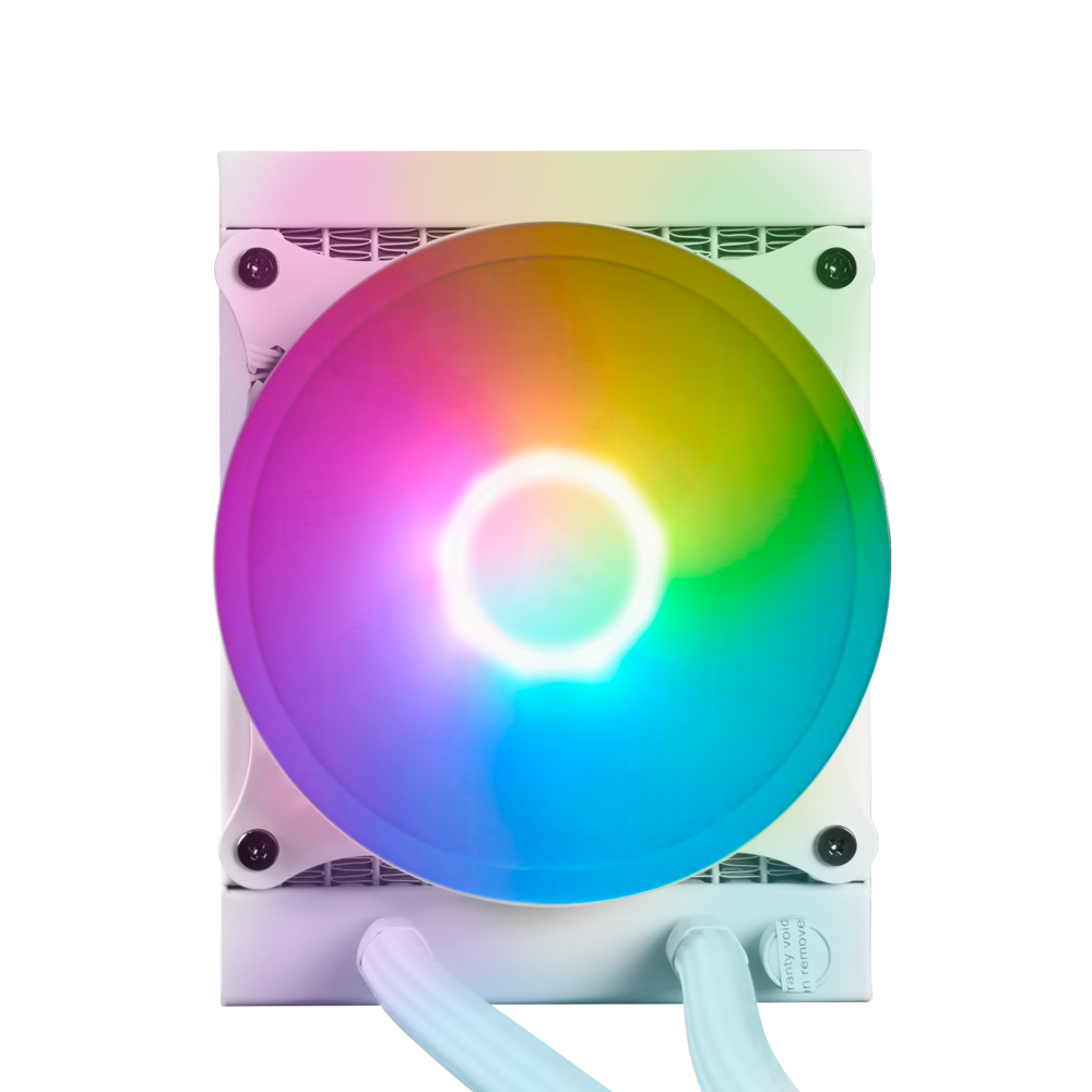 Enfriamiento Líquido Game Factor LQG501 - 1 Ventilador - 1500 RPM - RGB - Blanco - LQG501-WH
