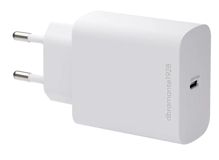 dbramante1928 re-charge - Power adapter - 65 Watt (USB-C) - white
