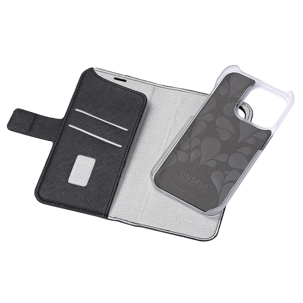 Onsala Wallet Case Midnight Black - iPhone 14 Pro – image 4