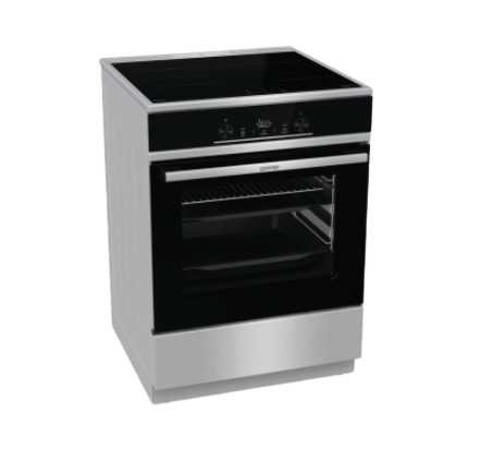 Gorenje GEITS6E71PBG cooker Freestanding cooker Electric Zone induction hob Black, Stainless steel – image 5
