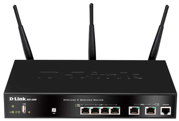 D-Link DSR-500N wireless router Gigabit Ethernet Black