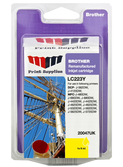 MM Yellow Inkjet Cartridge (LC223Y)