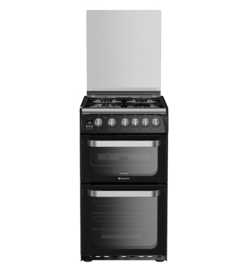 Hotpoint HUG52K cooker Freestanding cooker Natural gas Gas Black – image 1
