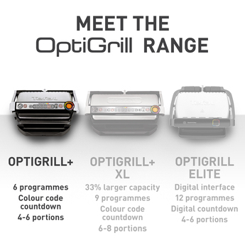 Tefal OptiGrill + Intelligent Health Grill, 6 Automatic Settings, Stainless Steel – image 3