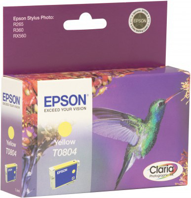 Epson Hummingbird Singlepack Yellow T0804 Claria Photographic Ink – image 3