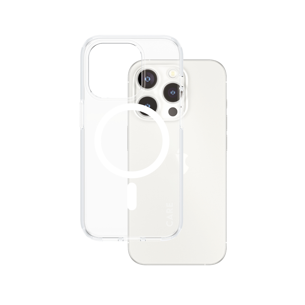 PanzerGlass CARE™ by PanzerGlass® Urban Combat Case Transparent w. White MagSafe iPhone 15 Pro