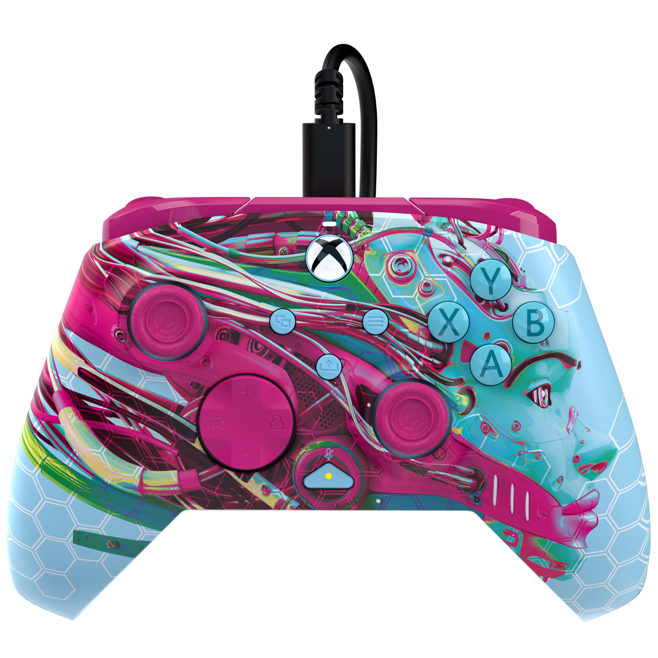 PDP REMATCH GLOW Advanced Multicolore USB Gamepad Analogico/Digitale PC Xbox One Xbox Series S Xbox Series X