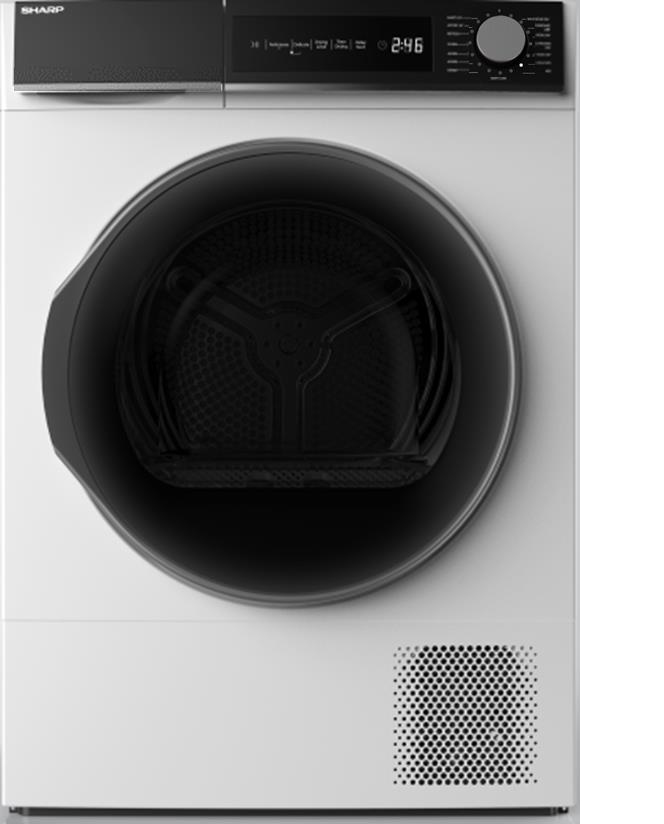 Sharp KD-NHH9S8GW3-DE tumble dryer Freestanding Front-load – image 1