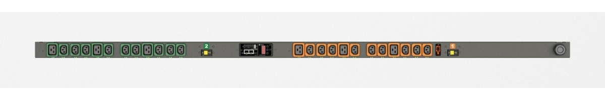 Vertiv Geist MNS3EGB1-24PH68-3TL6A0A10-S power distribution unit (PDU) 24 AC outlet(s) 0U Black