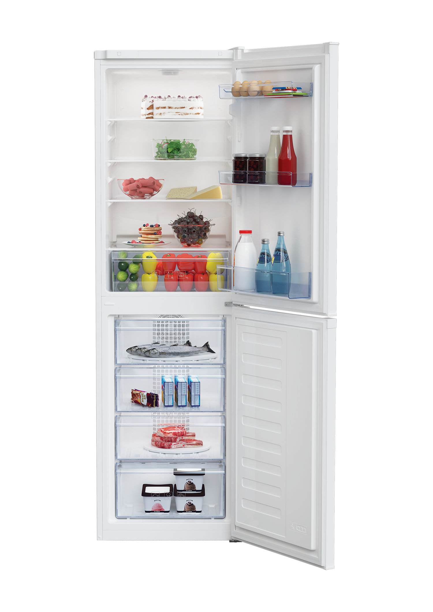 Beko CCFM3582W Freestanding Frost Free Fridge Freezer with Freezer Guard – image 3