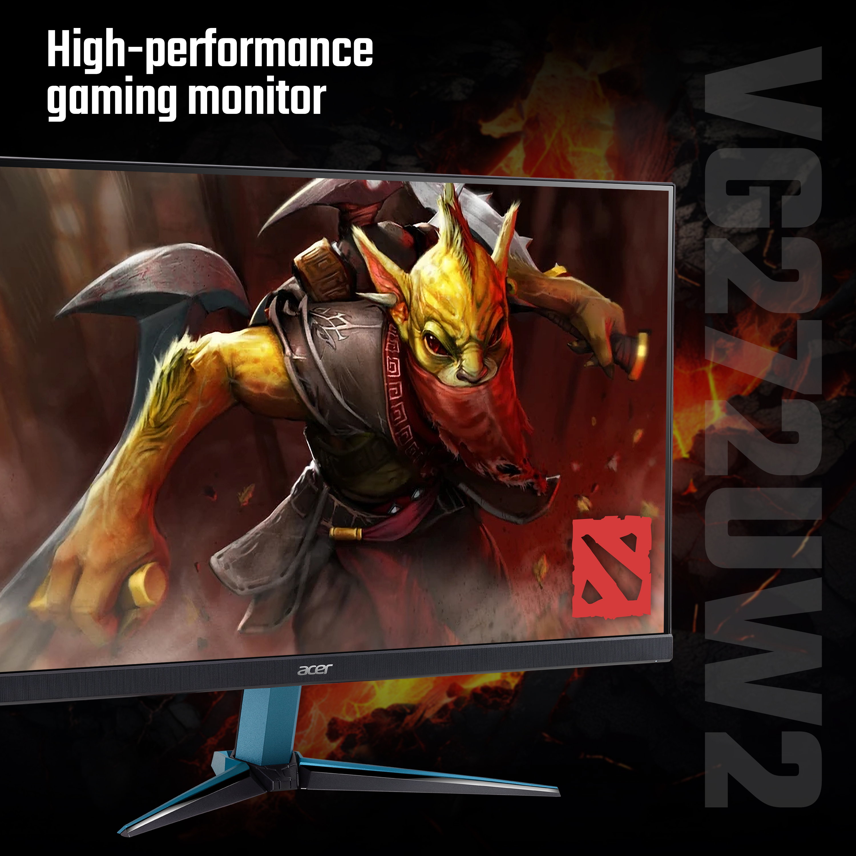 Acer NITRO VG2 Nitro VG272UW2 – 27″ Quad HD (2560×1440), 240Hz, 0.5ms, ZeroFrame, HDR400, AMD FreeSync Premium Gaming Monitor image 2