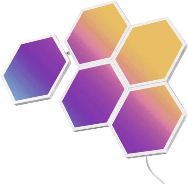 Govee RGBIC Glide Hexa Light Panels 5 pcs Smart wall light Wi-Fi/Bluetooth