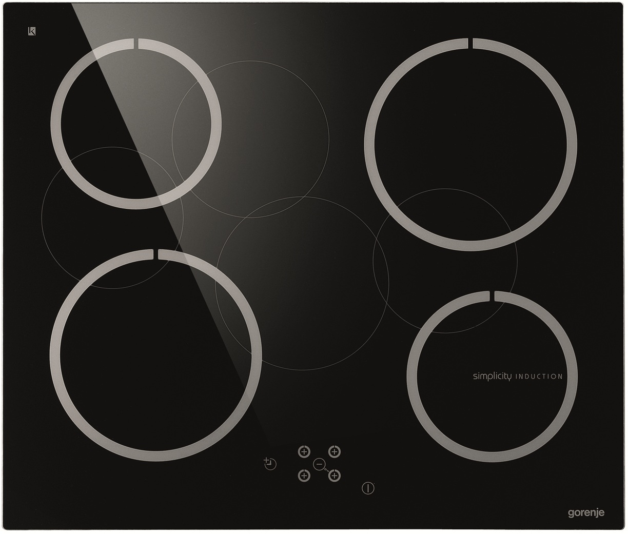 Gorenje IT6SYB hob Black Built-in Zone induction hob 4 zone(s)