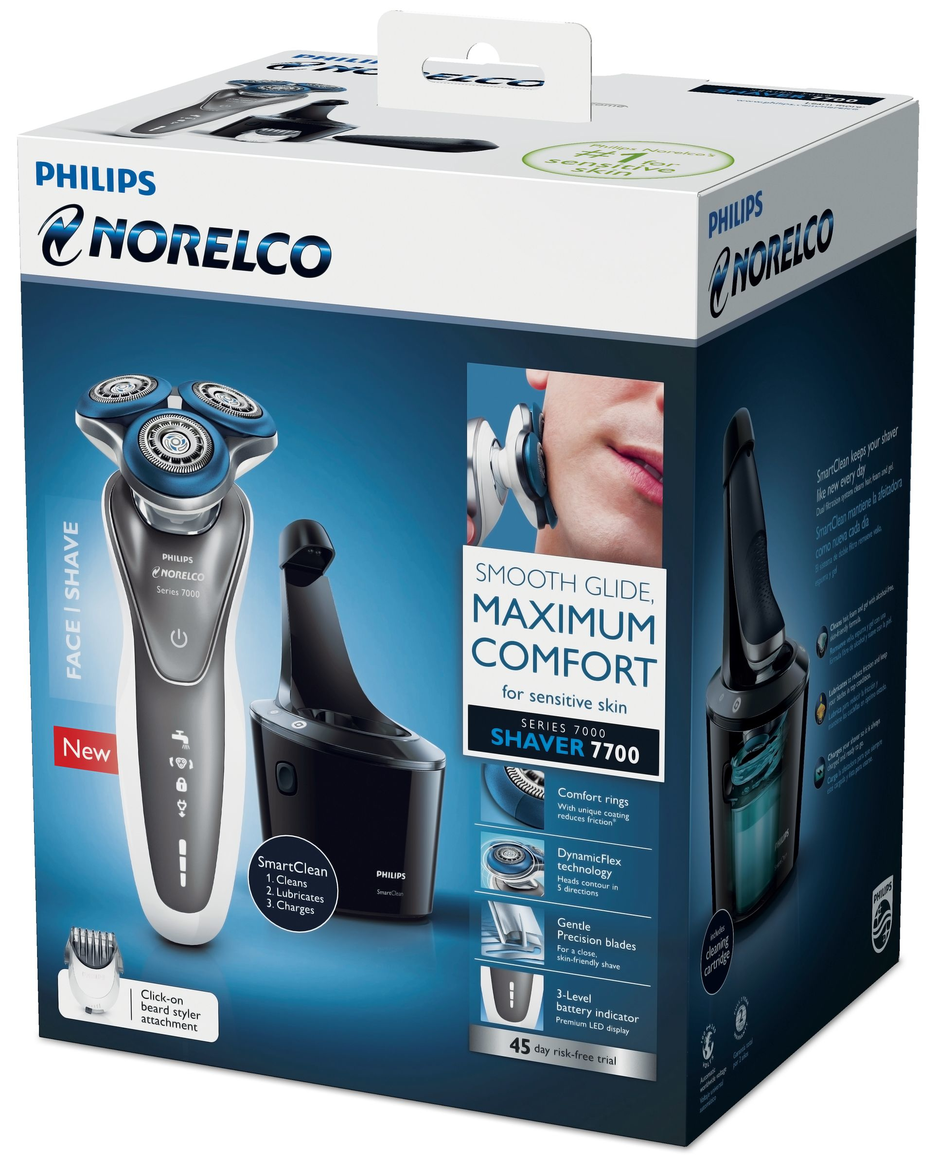 Philips Norelco Shaver 7700 S7720/85 men's shaver Rotation shaver Grey, White – image 2