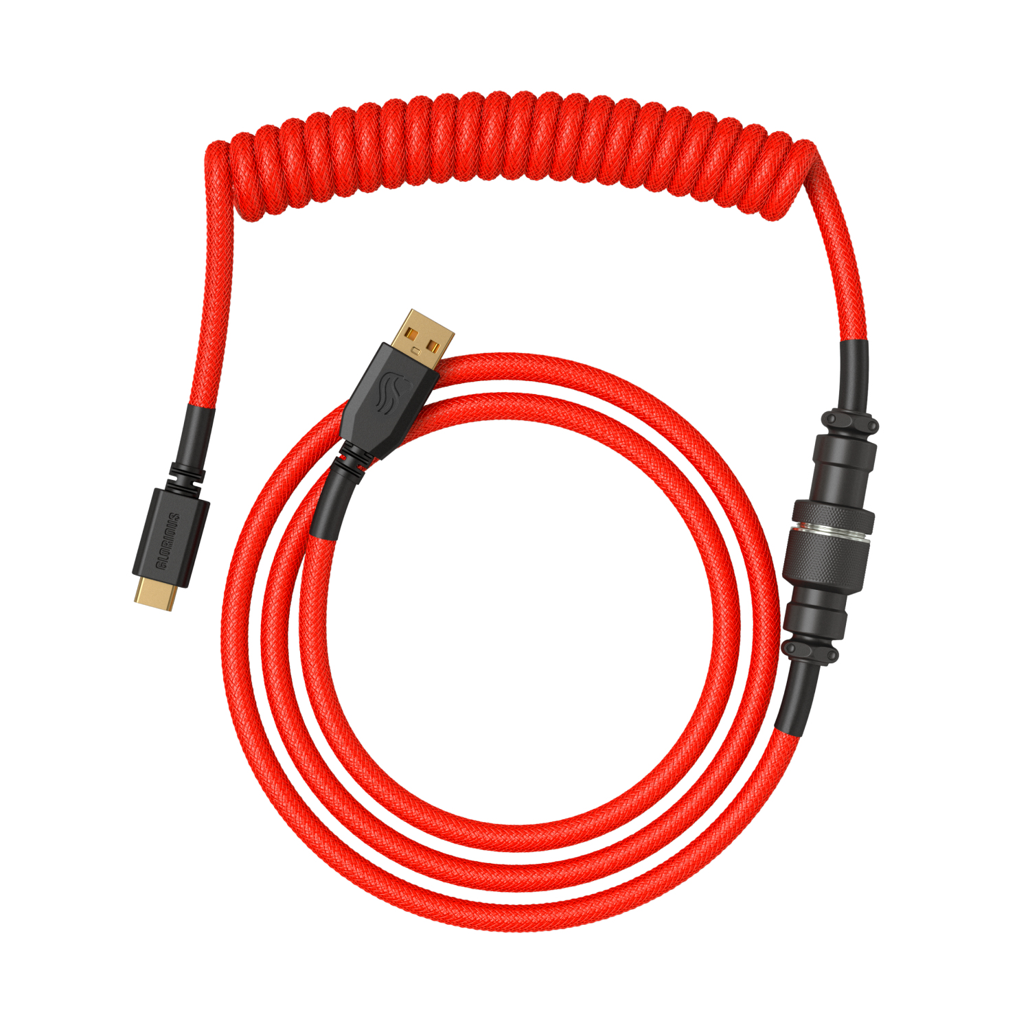 Glorious Gaming GLO-KB-ACC-CBL-COIL-CRED cavo per tastiera/mouse Rosso 1,4 m