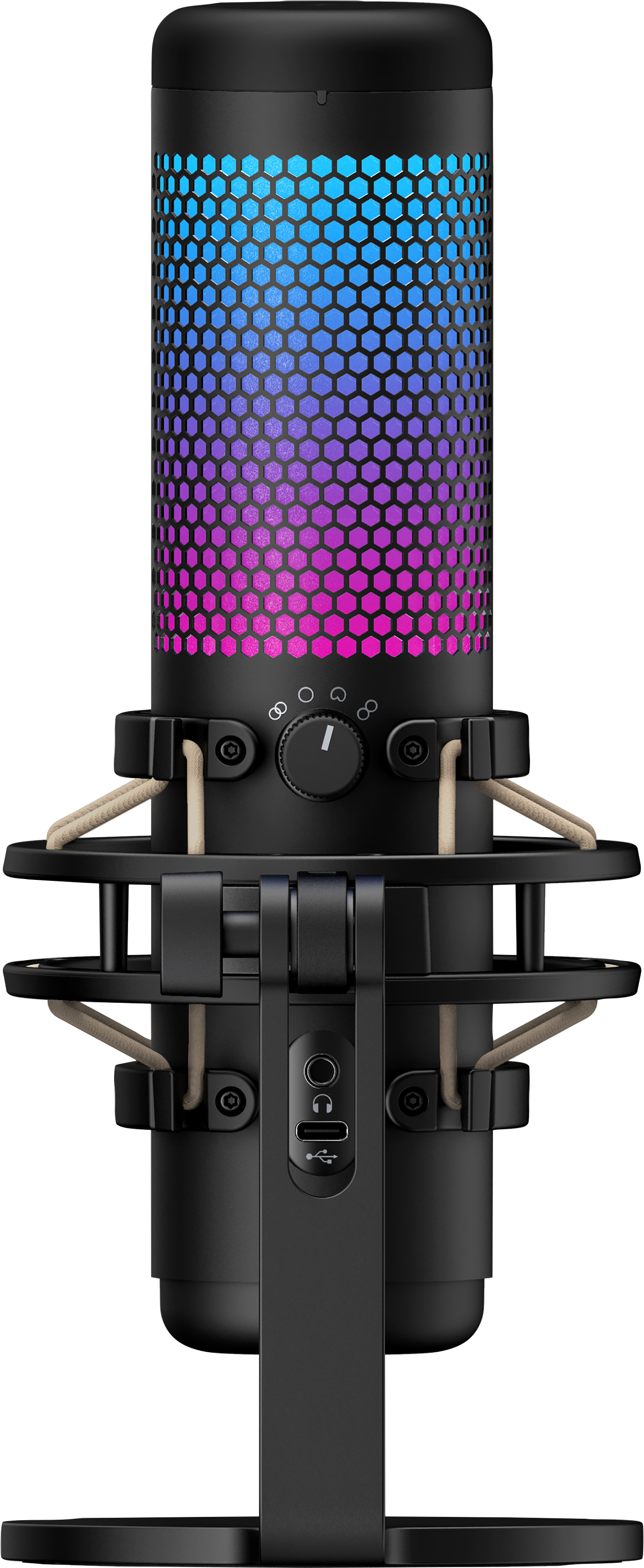 HyperX QuadCast S - USB Microphone (Black-Grey) - RGB Lighting – image 3