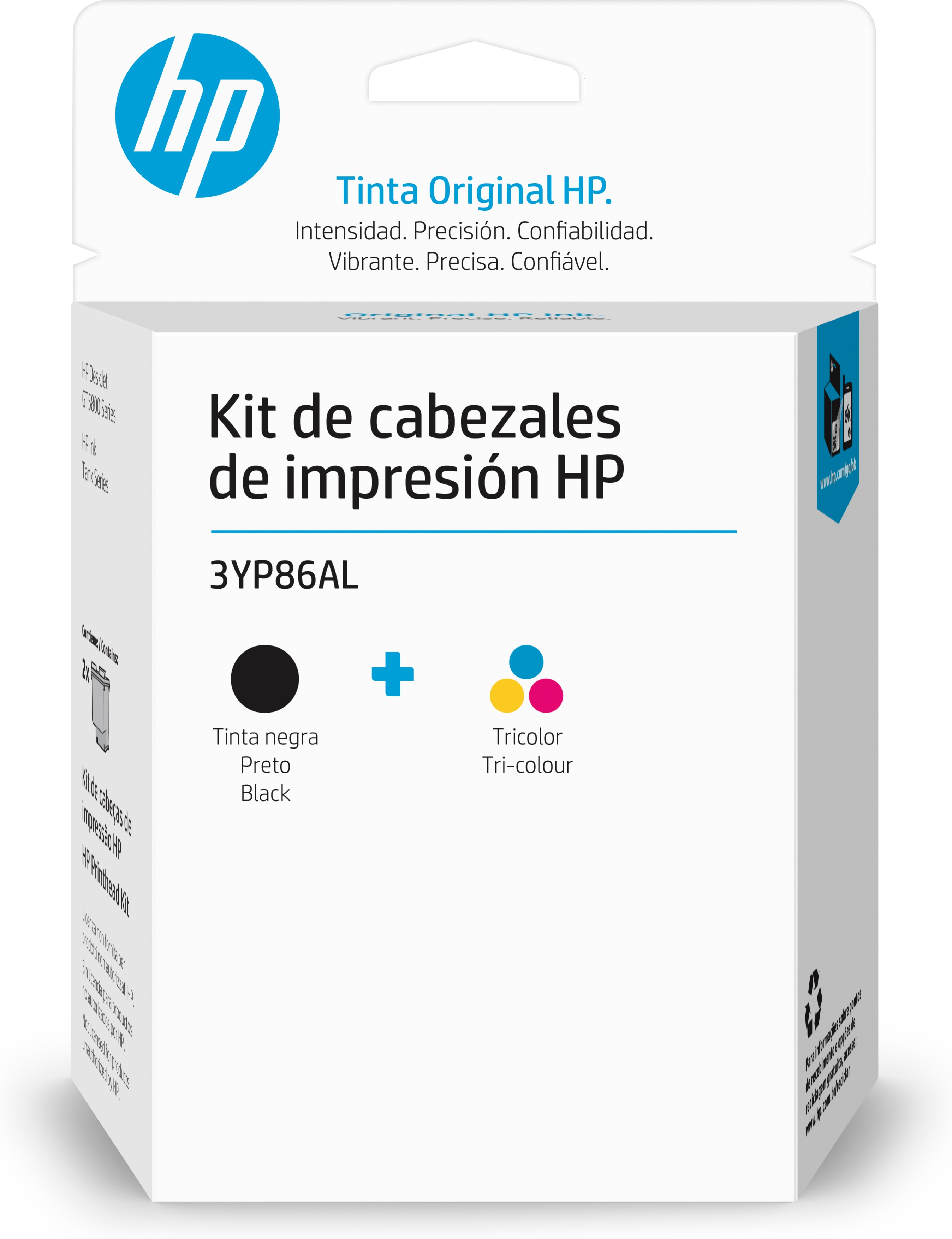 Kit Cabezal de Impresión HP - Negro + Tricolor - Original - (3YP86AL) - 3YP86AL