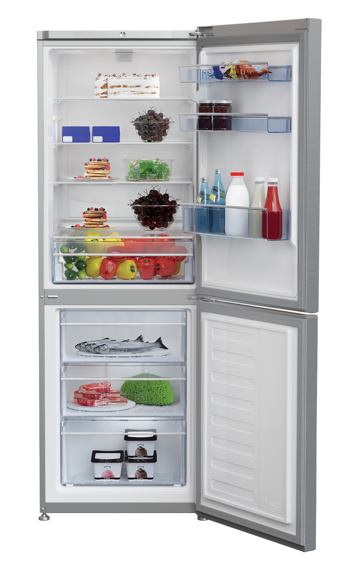 Beko RCSA340K30X fridge-freezer Freestanding – image 2