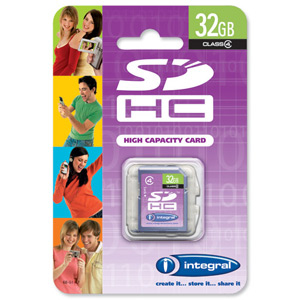 Integral 32GB Class 4 SDHC Card