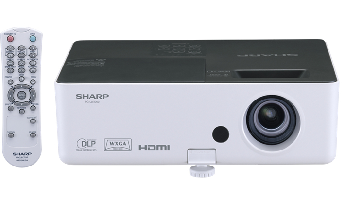 Sharp PG-LW3000 data projector 3000 ANSI lumens DLP WXGA (1280x800) 3D