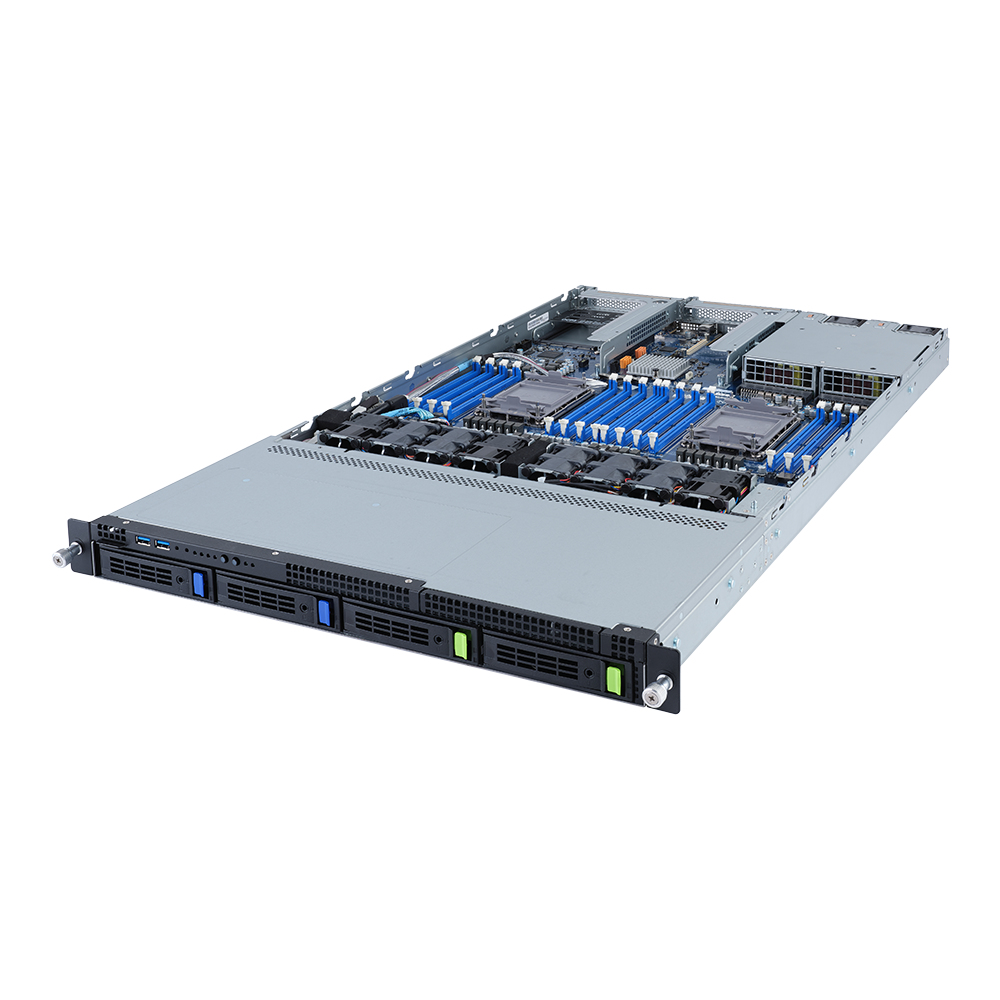 GIGABYTE R182-34A Intel C621A LGA 4189 Rack (1U) Black – image 1