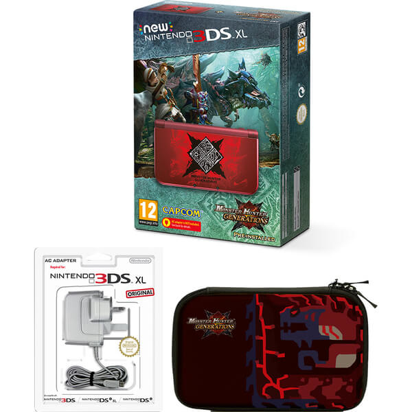 Nintendo New 3DS XL Monster Hunter Generations Edition + Case – image 5
